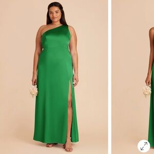 Birdy Grey “Kira” Matte Satin Dress / 3X Kelly Green
